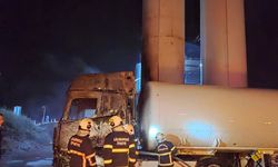 Lüleburgaz’da LPG tankerinde dolum sırasında yangın çıktı