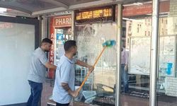 Alanya’da otobüs duraklarına bakım