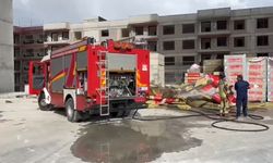 Ankara’da inşaat halindeki binada yangın