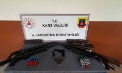 Arpaçay’da silah ve mühimmat ele geçirildi