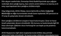 Bakan Yerlikaya, Osmaniye’de taşan dere yatağında can kaybı olmadığını duyurdu