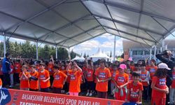 Başakşehir’de çocuk maratonunu renkli görüntülere sahne oldu