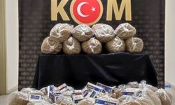 Bayburt’ta 180 kilo tütün, 8400 adet makaron ele geçirildi