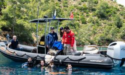 Dünya İklim Günü’nde Göcek’te su altı temizliği