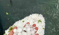 Elazığ’ın yüksek kesimlerinde dolu etkili oldu