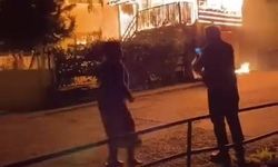 Evin önündeki garaj alevlere teslim oldu