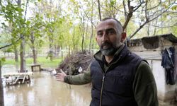 Gümüşhane’de DSİ’nin dere ıslahı çalışması bahçeleri sular altında bıraktı