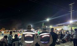 Jandarmadan düğün mesaisi