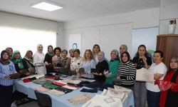 Kadınlar, tel kırma ürünleri yaparak aile ekonomine katkı sağlıyor