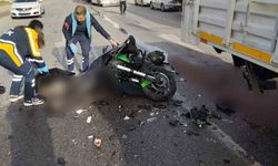 Kamyonla çarpışan motosikletin sürücüsü öldü