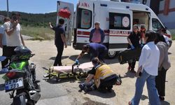 Keşan’da otomobil ile çarpışan motosikletin sürücüsü yaralandı