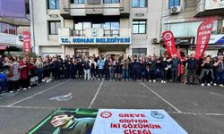 Konak Belediyesinde anlaşma sağlanamadı, işçiler tam gün iş bıraktı
