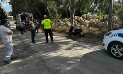 Kontrolden çıkan motosiklet devrildi, sürücü yaralandı