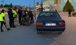 Kulu’da otomobille çarpılan motosikletli yaralandı