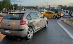 Kural ihlali yapan taksi kazaya sebep oldu, 1 yaralı