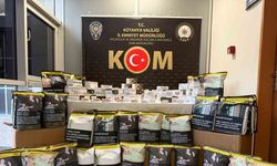 Kütahya’da kaçak tütün ve makaron operasyonu