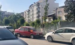 Park halindeki otomobil alev alev yandı