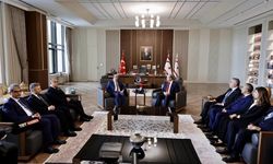 Sanayi ve Teknoloji Bakanı Kacır, KKTC Cumhurbaşkanı Tatar ile bir araya geldi