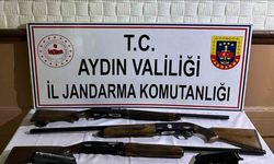 Söke’deki operasyonda tabanca ve tüfek ele geçirildi