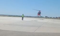Solunum sıkıntısı yaşayan bebek ambulans helikopterle Van’a sevk edildi
