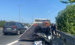 Ümraniye’de motosiklet belediye işçisine çarptı: 1’i ağır 2 yaralı