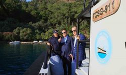Vali Akbıyık Fethiye-Göcek koylarında incelemelerde bulundu