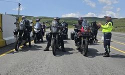 Ardahan motosiklet sürücülerine yönelik denetim yapıldı