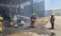 Balıkesir toptancı sebze halinde korkutan yangın