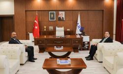 Garnizon Komutanı Şahin’den Rektör Akkaya’ya ziyaret