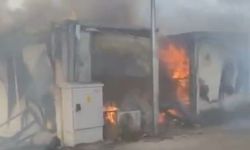Kahramanmaraş’ta konteyner yangını