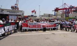 Mersin’de, İsrail’in ’Madleen’ gemisine müdahalesi protesto edildi