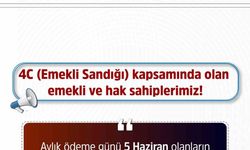 SGK: "Emekli ve hak sahiplerimizin ödemeleri 4 Haziran’da hesaplara yatırılacak"