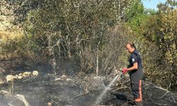 Darende’de bahçe yangını