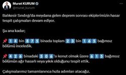 Sındırgı depremi sonrası hasar tespit çalışmaları devam ediyor