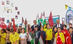 Bayburt’taki tüm okullardan Filistin’e güçlü destek