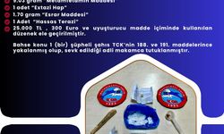 Bingöl’de uyuşturucu operasyonu: 1 şüpheli tutuklandı