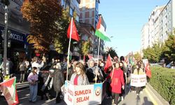 Çorum’da yüzlerce kişi Gazze için tek yürek oldu