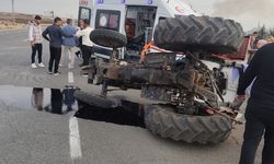Diyarbakır’da otomobil ile traktör çarpıştı: 1 yaralı