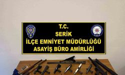 Serik’te silah ve uyuşturucu operasyonu: 16 şüpheli yakalandı