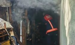 Sinop’ta odunlukta çıkan yangın korkuttu