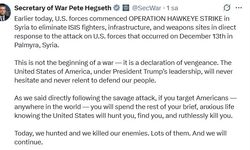 ABD'den Suriye'deki DEAŞ unsurlarına operasyon açıklaması