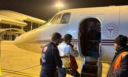 Ağrı'da karaciğer yetmezliği gelişen çocuk uçak ambulansla Ankara'ya sevk edildi