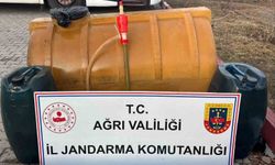 Ağrı'da yolcu otobüsünde 245 litre kaçak akaryakıt ele geçirildi
