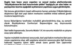Aile ve Sosyal Hizmetler Bakanlığı: (Huzurevinde şiddet) 'Özel yaşlı bakım merkezine ivedilikle intikal edilerek gerekli inceleme başlatılmıştır'