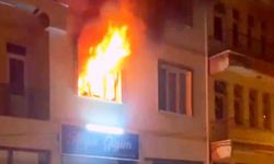 Aksaray'da apartmanda çıkan yangın ekiplerce söndürüldü