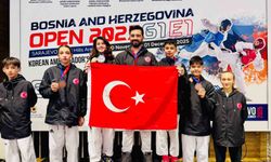 Aliağalı taekwondocular Saraybosna'dan madalyalarla döndü