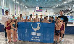 Aliağalı yüzücüler zirveye kulaç attı