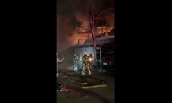 Başakşehir Atatürk Oto Sanayi Sitesi'nde çıkan yangında 1 kişi hayatını kaybetti