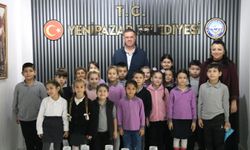 Başkan Ercan minik öğrencileri belediyede ağırladı