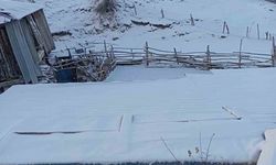 Beypazarı'nda kar yağışı etkili oldu